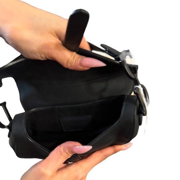 Authentic Christian Dior Mini Matte Saddle Bag - Picture 5 of 12